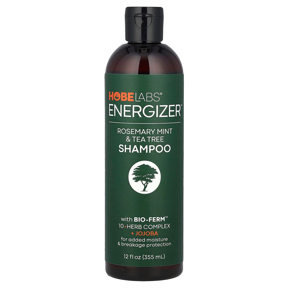 Hobe Labs Energizer Shampoo Rosemary Mint and Tea Tree Ultimate Moisture and Brekage Protection 12Oz (355ml)